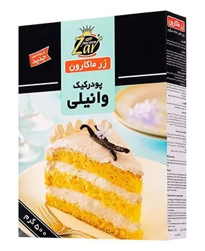تصویر پودر کیک وانیل زر ماکارون 500 گرمی