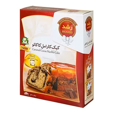 تصویر پودر کیک کارامل و کاکائو رشد 500 گرمی
