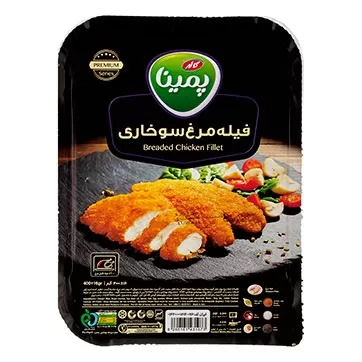 تصویر فیله مرغ سوخاری منجمد پمینا 400 گرمی