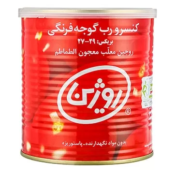تصویر کنسرو رب گوجه فرنگی روژین 800 گرمی
