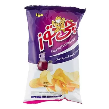 تصویر چیپس با طعم سرکه چی توز 65 گرمی