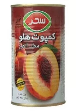 تصویر کمپوت هلو سحر 420 گرمی