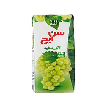 تصویر آبمیوه انگور سفید سن ایچ 200 میلی لیتری