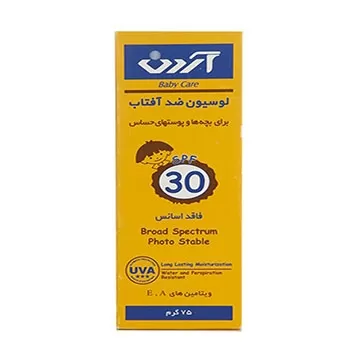 تصویر کرم ضدآفتاب کودک spf30 مناسب پوست های حساس آردن 75 میلی لیتری