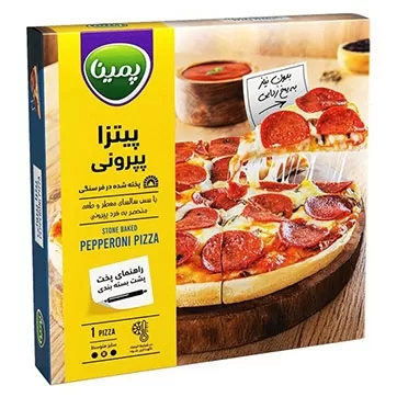 تصویر پیتزا پپرونی متوسط پمینا 440 گرمی