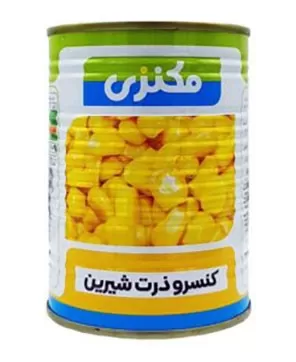 تصویر کنسرو ذرت شیرین مکنزی 380 گرمی