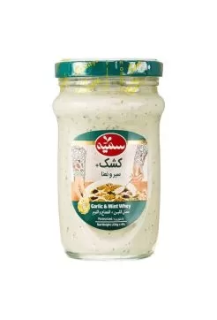 تصویر کشک سیر و نعناع سمیه شیشه 230 گرمی
