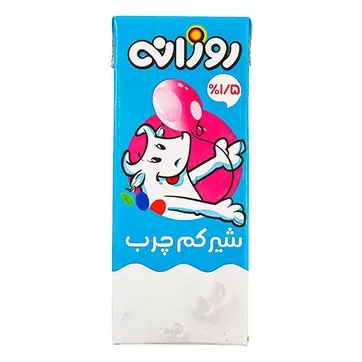 تصویر شیر کم چرب روزانه 200 میلی لیتری