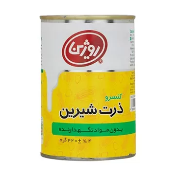 تصویر کنسرو ذرت شیرین روژین 420 گرمی