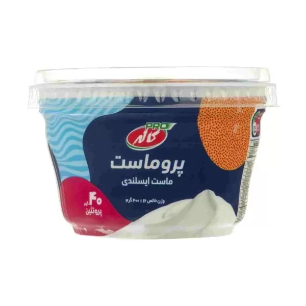 تصویر پرو ماست چکیده بدون چربی ایسلندی کاله 400 گرمی
