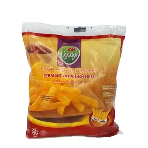 تصویر خلال سیب زمینی نیمه آماده پمینا 750 گرمی