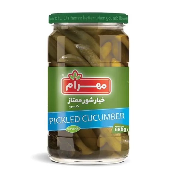تصویر خیارشور ممتاز مهرام 680گرمی