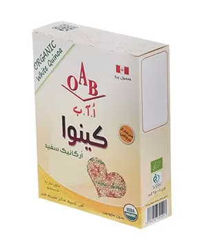 تصویر غلات کینوا سفید ارگانیک اُ.آ.ب 250گرمی
