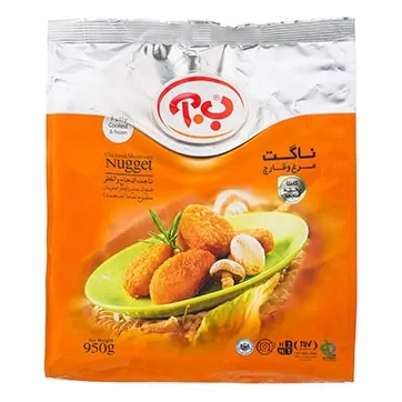 تصویر ناگت مرغ و قارچ ب آ 950 گرمی