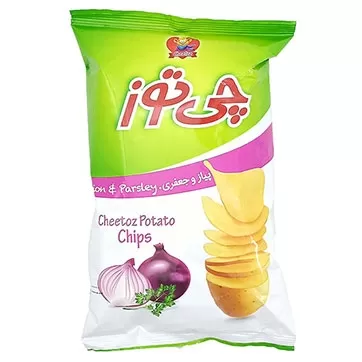 تصویر چیپس با طعم پیاز جعفری چی توز 65 گرمی