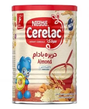 تصویر سرلاک حریره بادام از پایان 6 ماهگی نستله 400 گرمی