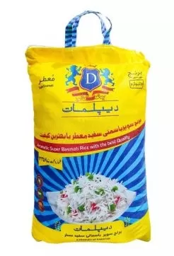 تصویر برنج پاکستانی سوپرباسماتی معطر دییپلمات 10 کیلوگرمی