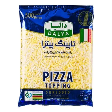 تصویر پنیر پیتزا تاپینگ رنده شده دالیا 500 گرمی