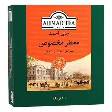 تصویر چای کیسه ای معطر مخصوص احمد 100 عددی