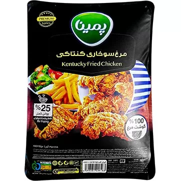 تصویر مرغ کنتاکی سوخاری پمینا 450گرمی