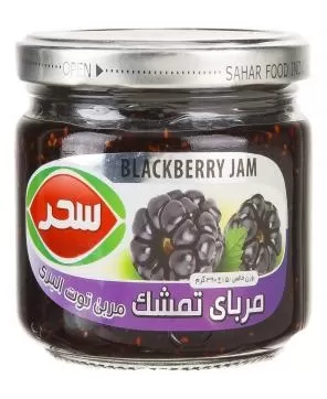 تصویر مربای تمشک سحر 390 گرمی