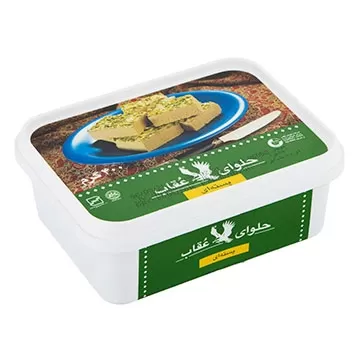 تصویر حلوا شکری با پسته عقاب 400گرمی