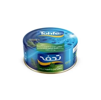 تصویر تن ماهی با شوید در روغن تحفه 180 گرمی