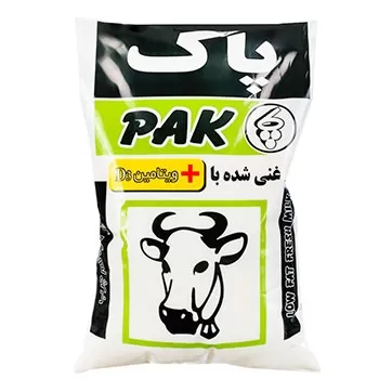 تصویر شیر کم چرب غنی شده پاک 800 میلی لیتری