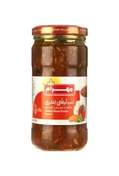 تصویر کنسرو ترشی بندری مهرام 650 گرم