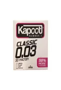 تصویر کاندوم Classic 30 micron کاپوت 3 عددی