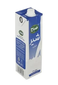 تصویر شیر پرچرب صباح 1000 میلی لیتری