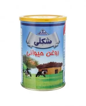 تصویر روغن حیوانی شکلی قوطی 900 گرمی