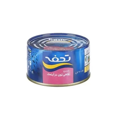تصویر تن ماهی در آب نمک تحفه 180 گرمی