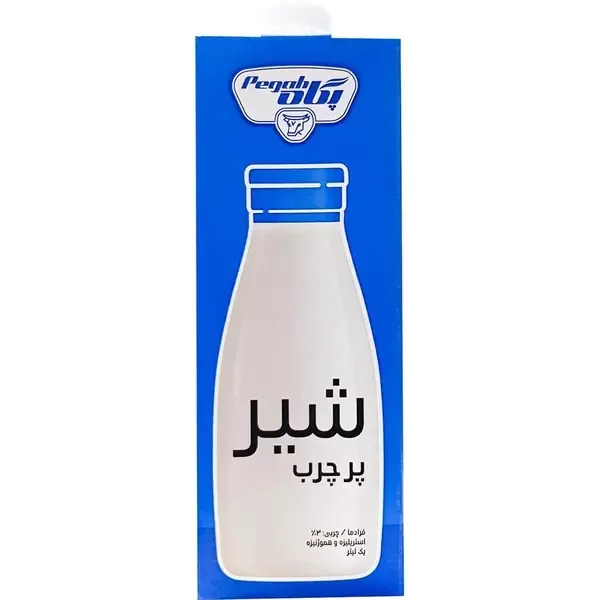تصویر شیر پرچرب پگاه 1000 میلی لیتری