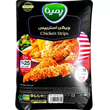 تصویر فیله استریپس سوخاری پمینا 400 گرمی