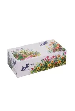 تصویر دستمال کاغذی گلریز 2 لایه 100 برگ طرح بهاره