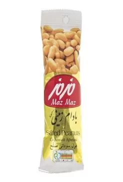 تصویر بادام زمینی نمکی مزمز 35 گرمی