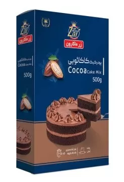 تصویر پودر کیک کاکائو زر ماکارون 500 گرمی