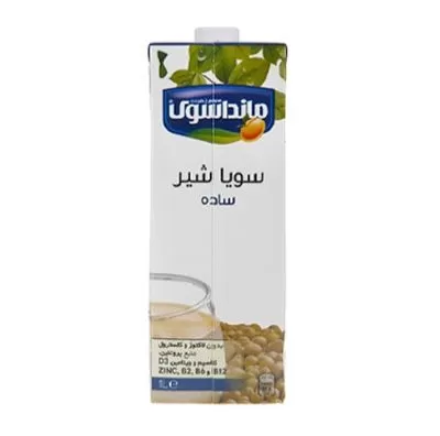 تصویر شیر سویا ساده مانداسوی 1000 میلی لیتری