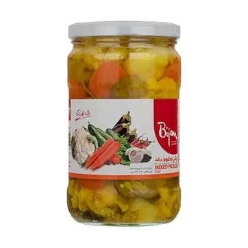 تصویر ترشی مخلوط بیژن 670 گرمی