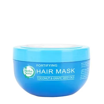 تصویر آردن هرباسنس ماسک مو کراتینه تقویت کننده موهای دارای ریزش و کم پشتروغن نارگیل و دانه انگور