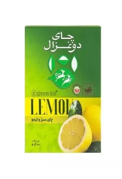تصویر چای ‌سبز و لیمو دو غزال 100 گرمی