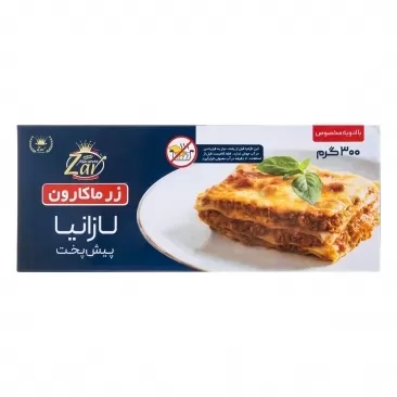تصویر لازانیا پیش پخت زر ماکارون 300 گرمی