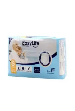 تصویر پوشک بزرگسال سایز 60-90 شورتی کوچک ایزی لایف 14 عددی
