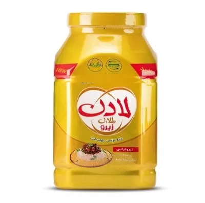 تصویر روغن کانولا و آفتابگردان نیمه جامد بدون چربی ترانس جار لادن طلایی 2700 گرم