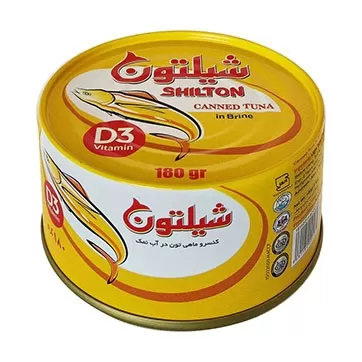 تصویر تن ماهی در آب نمک رژیمی شیلتون 180 گرمی