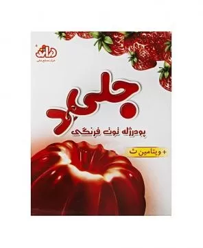 تصویر پودر ژله توت فرنگی جلی دی 100 گرمی