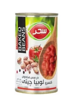 تصویر کنسرو لوبیا چیتی سحر 420 گرمی
