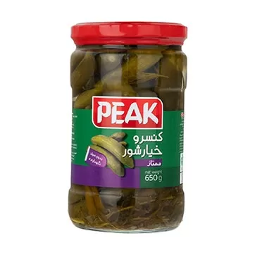 تصویر خیارشور ممتاز پیک 650گرمی