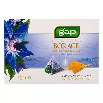 تصویر دمنوش گل گاوزبان با نبات گپ 12 عددی